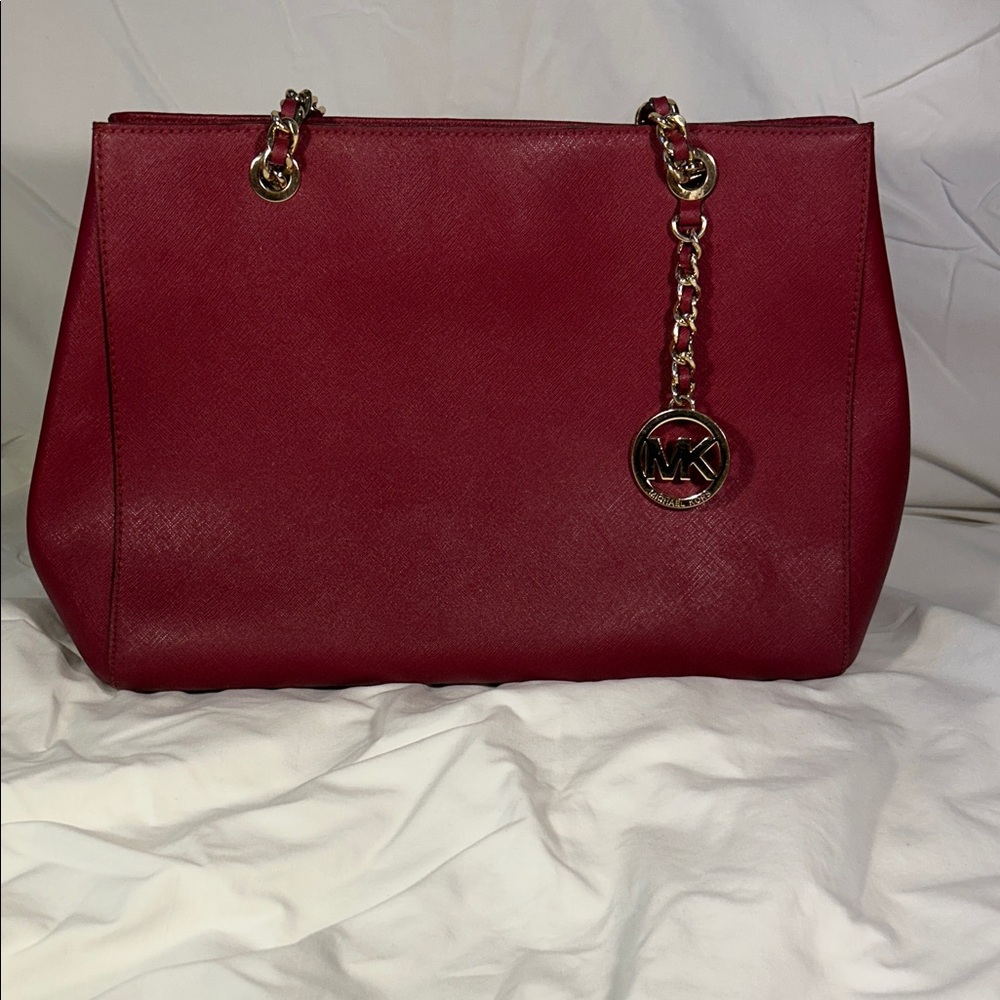 Michael Kors Cherry Red Shoulder Bag